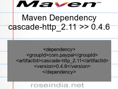 Maven dependency of cascade-http_2.11 version 0.4.6