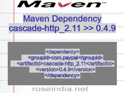 Maven dependency of cascade-http_2.11 version 0.4.9