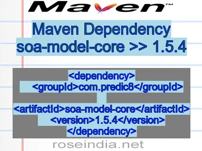 Maven dependency of soa-model-core version 1.5.4