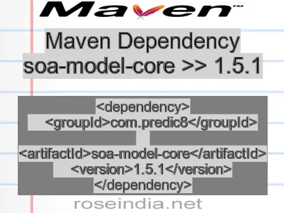 Maven dependency of soa-model-core version 1.5.1