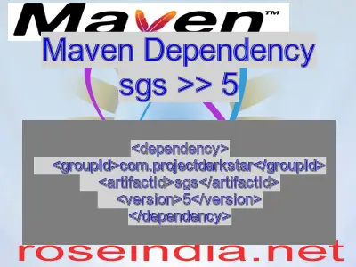 Maven dependency of sgs version 5