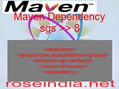 Maven dependency of sgs version 8