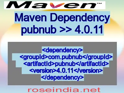 Maven dependency of pubnub version 4.0.11