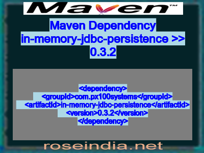 Maven dependency of in-memory-jdbc-persistence version 0.3.2