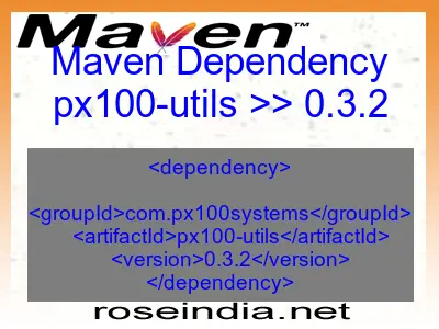 Maven dependency of px100-utils version 0.3.2