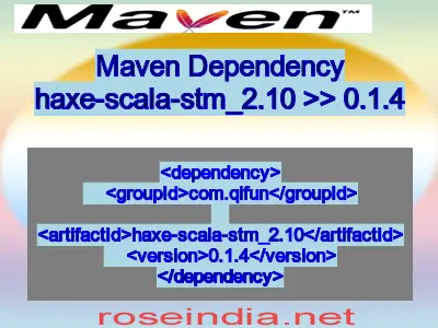 Maven dependency of haxe-scala-stm_2.10 version 0.1.4