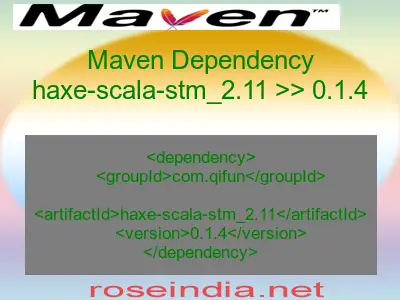 Maven dependency of haxe-scala-stm_2.11 version 0.1.4