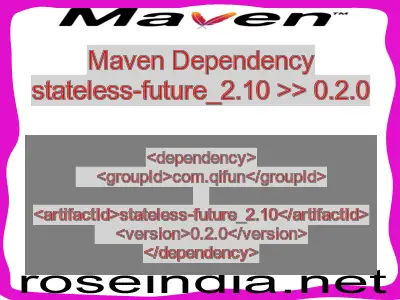 Maven dependency of stateless-future_2.10 version 0.2.0