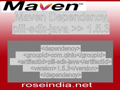 Maven dependency of pili-sdk-java version 1.5.3