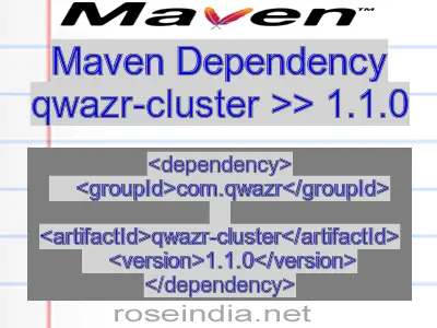 Maven dependency of qwazr-cluster version 1.1.0