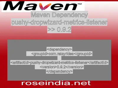 Maven dependency of pushy-dropwizard-metrics-listener version 0.9.2