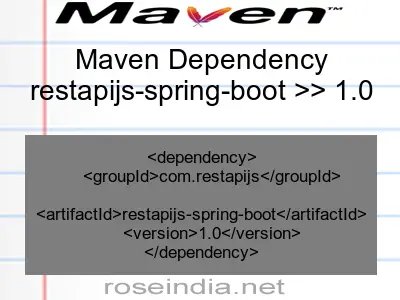 Maven dependency of restapijs-spring-boot version 1.0