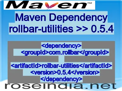 Maven dependency of rollbar-utilities version 0.5.4