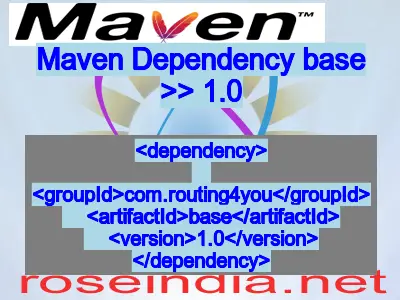 Maven dependency of base version 1.0