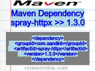 Maven dependency of spray-httpx version 1.3.0