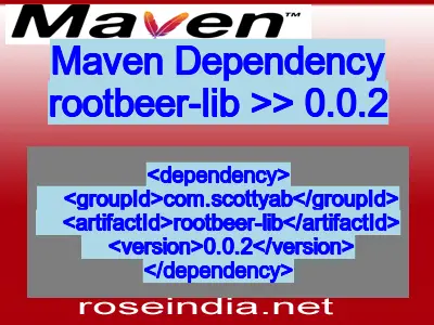 Maven dependency of rootbeer-lib version 0.0.2