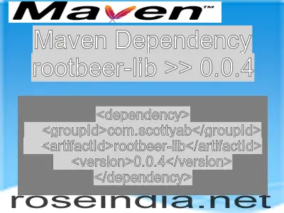 Maven dependency of rootbeer-lib version 0.0.4