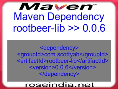 Maven dependency of rootbeer-lib version 0.0.6