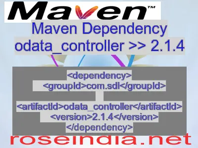 Maven dependency of odata_controller version 2.1.4