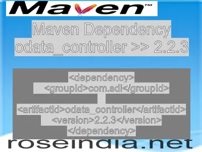 Maven dependency of odata_controller version 2.2.3