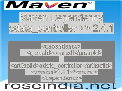 Maven dependency of odata_controller version 2.4.1