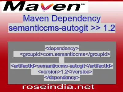 Maven dependency of semanticcms-autogit version 1.2