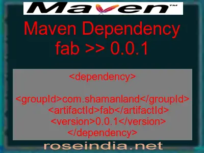 Maven dependency of fab version 0.0.1