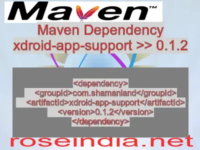 Maven dependency of xdroid-app-support version 0.1.2