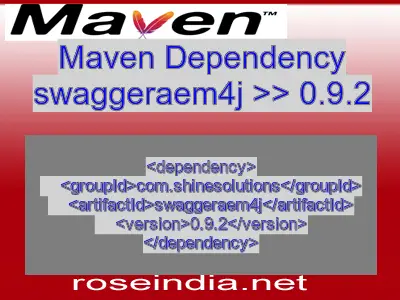 Maven dependency of swaggeraem4j version 0.9.2