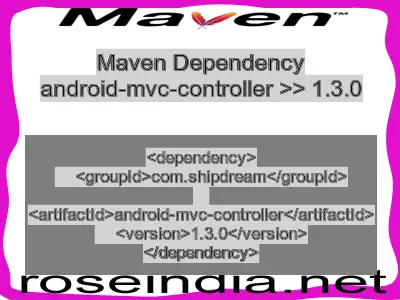 Maven dependency of android-mvc-controller version 1.3.0