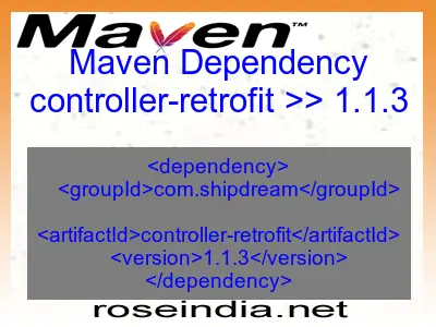 Maven dependency of controller-retrofit version 1.1.3