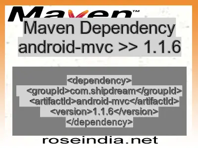 Maven dependency of android-mvc version 1.1.6