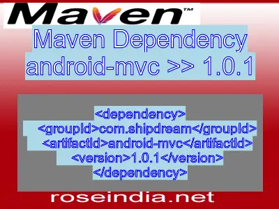 Maven dependency of android-mvc version 1.0.1