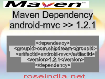 Maven dependency of android-mvc version 1.2.1