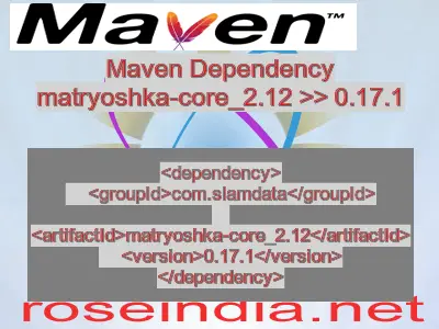 Maven dependency of matryoshka-core_2.12 version 0.17.1