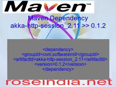 Maven dependency of akka-http-session_2.11 version 0.1.2