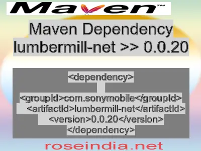 Maven dependency of lumbermill-net version 0.0.20