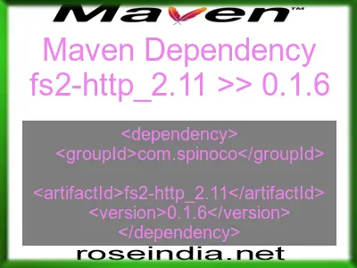 Maven dependency of fs2-http_2.11 version 0.1.6