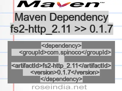 Maven dependency of fs2-http_2.11 version 0.1.7