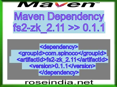 Maven dependency of fs2-zk_2.11 version 0.1.1