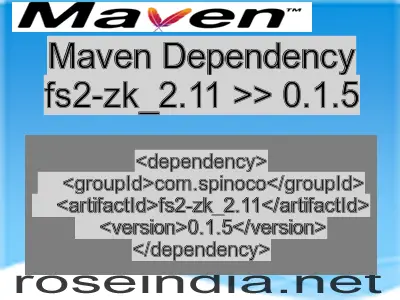 Maven dependency of fs2-zk_2.11 version 0.1.5