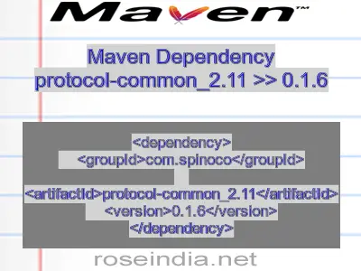 Maven dependency of protocol-common_2.11 version 0.1.6