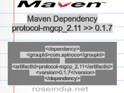 Maven dependency of protocol-mgcp_2.11 version 0.1.7