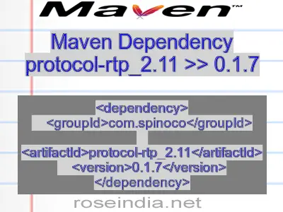 Maven dependency of protocol-rtp_2.11 version 0.1.7