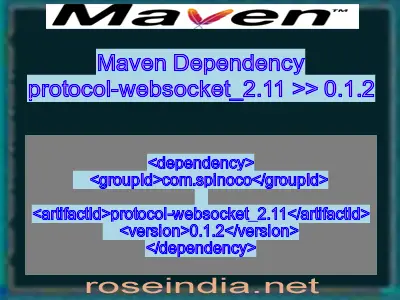 Maven dependency of protocol-websocket_2.11 version 0.1.2