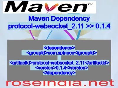 Maven dependency of protocol-websocket_2.11 version 0.1.4