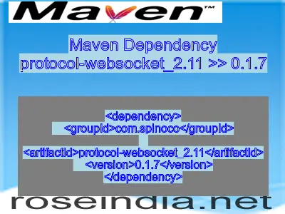 Maven dependency of protocol-websocket_2.11 version 0.1.7