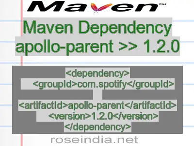 Maven dependency of apollo-parent version 1.2.0