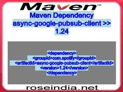 Maven dependency of async-google-pubsub-client version 1.24