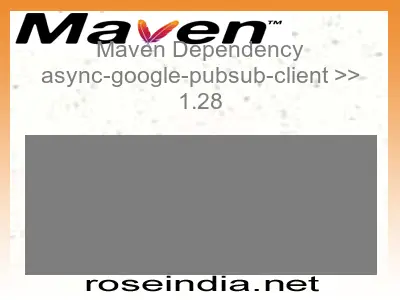 Maven dependency of async-google-pubsub-client version 1.28